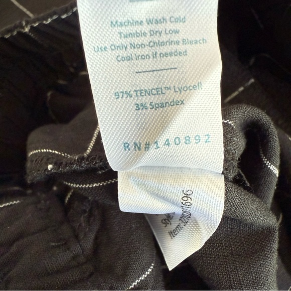 Marine Layer Allison Windowpane Plaid High Rise Cropped Straight Leg Pants Small - Picture 4 of 5